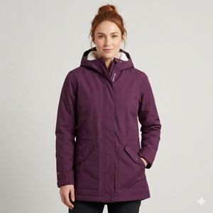 McKinkey Aquamax Hooded Parka In Plum Size L